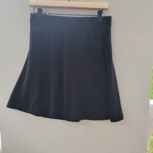 Free People Women Skirt Sz Small Petite‎ Knit Dark Gray Mini A Line